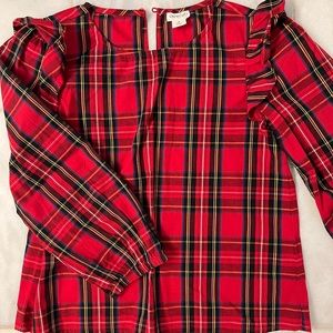 Plaid Crewcuts Blouse